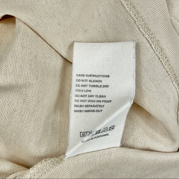 Pangaia Seaweed Fiber Cropped Sand Shoulder Tee - Picture 9 of 9